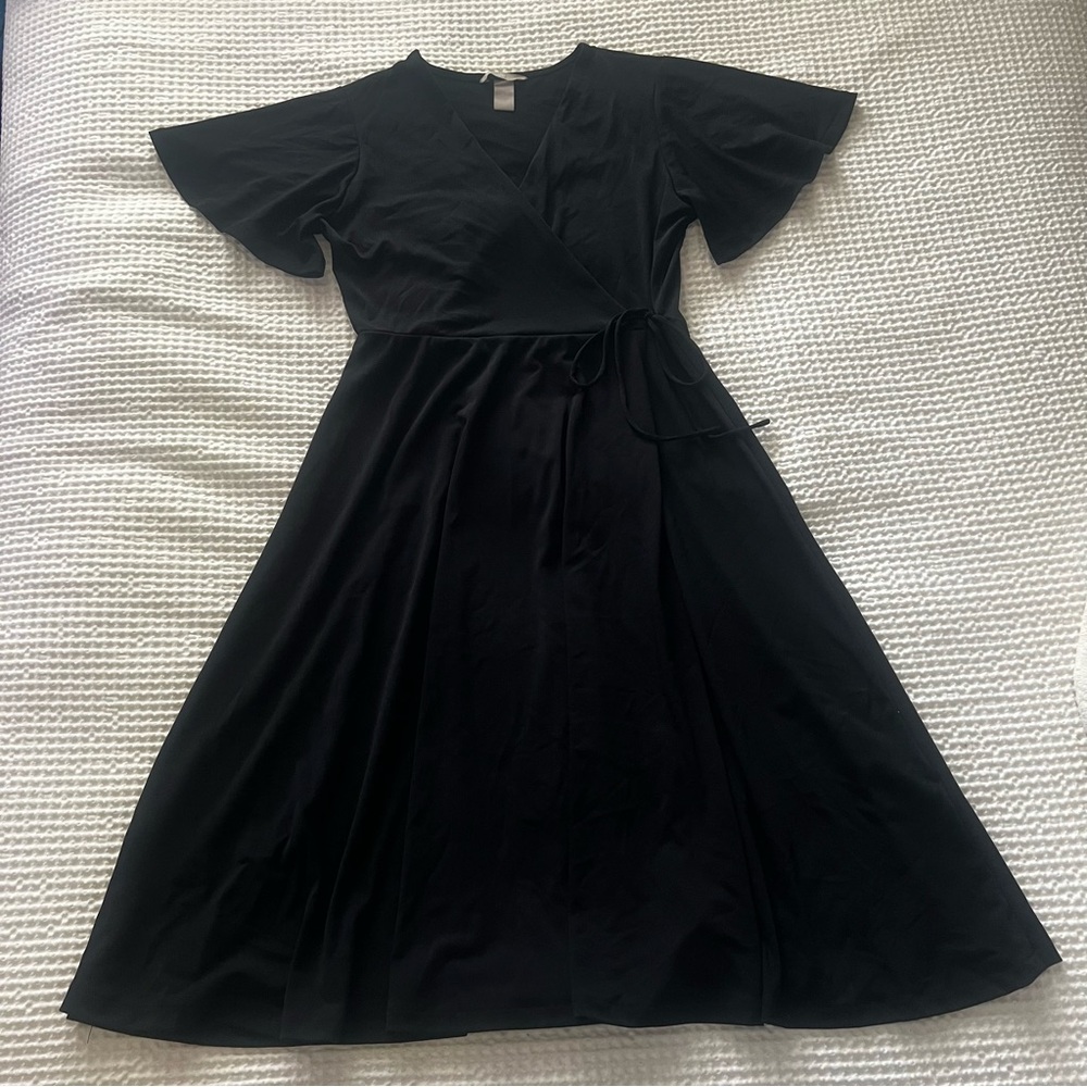 H&M Black Wrap Dress